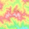 Mappa topografica Tábuas, altitudine, rilievo