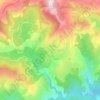 Mappa topografica Olmi, altitudine, rilievo