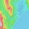 Mappa topografica Anyox, altitudine, rilievo