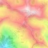 Mappa topografica Punta Lazoney, altitudine, rilievo