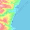 Mappa topografica Lower Becerril, altitudine, rilievo