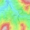 Mappa topografica Dippach, altitudine, rilievo