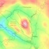 Mappa topografica Haystack Mountain, altitudine, rilievo