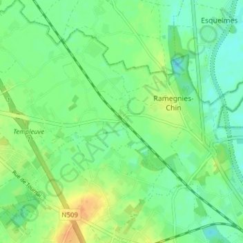 Mappa topografica Rumez, altitudine, rilievo