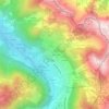 Mappa topografica Le Petit Châtel, altitudine, rilievo