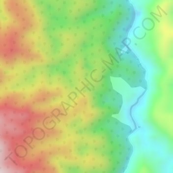 Mappa topografica Antioquia, altitudine, rilievo