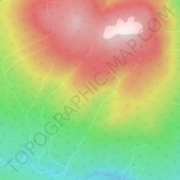 Mappa topografica Skeena Mountains, altitudine, rilievo