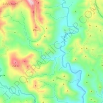 Mappa topografica Paquibato District, altitudine, rilievo