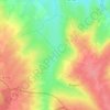 Mappa topografica Chevireuil, altitudine, rilievo