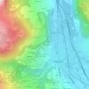Mappa topografica La Torche, altitudine, rilievo