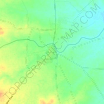 Mappa topografica Atpadi, altitudine, rilievo