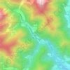 Mappa topografica Puiol del Piu, altitudine, rilievo