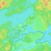 Mappa topografica Canow, altitudine, rilievo