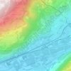 Mappa topografica Corin-de-la-Crête, altitudine, rilievo