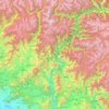 Mappa topografica Shangla, altitudine, rilievo