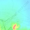 Mappa topografica Berdo, altitudine, rilievo