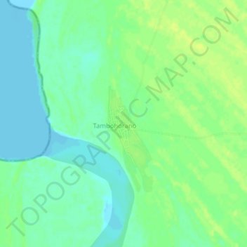 Mappa topografica Tambohorano, altitudine, rilievo