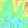 Mappa topografica Casalinhos de Alfaiata, altitudine, rilievo