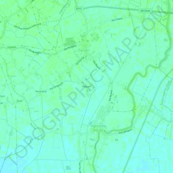 Mappa topografica Paluan, altitudine, rilievo