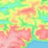 Mappa topografica South Allington, altitudine, rilievo