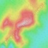Mappa topografica Mont Raoul-Blanchard, altitudine, rilievo