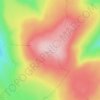 Mappa topografica Burnhope Seat, altitudine, rilievo