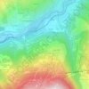 Mappa topografica Montorlin, altitudine, rilievo