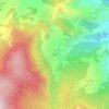 Mappa topografica Alfero, altitudine, rilievo