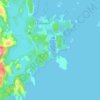 Mappa topografica Baie-Rouge, altitudine, rilievo