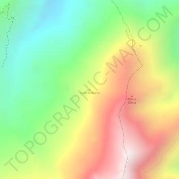 Mappa topografica Cerro Astilleros, altitudine, rilievo