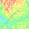 Mappa topografica Salvacion, altitudine, rilievo