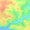 Mappa topografica Les Trois Croix, altitudine, rilievo