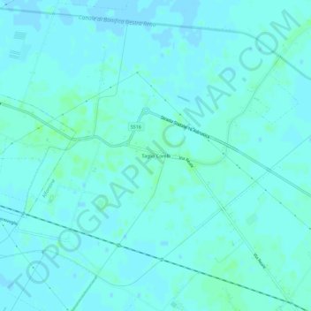Mappa topografica Taglio Corelli, altitudine, rilievo