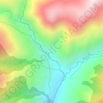 Mappa topografica La Ezperanza, altitudine, rilievo