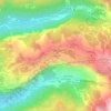Mappa topografica Serraussaix, altitudine, rilievo