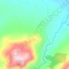 Mappa topografica Las Peñas, altitudine, rilievo