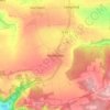 Mappa topografica Neckeroda, altitudine, rilievo