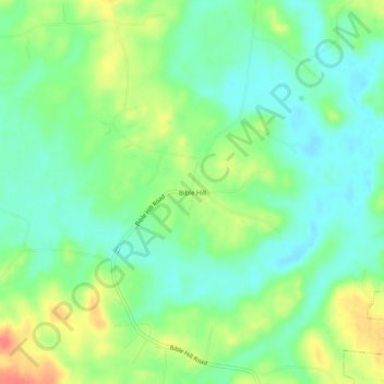 Mappa topografica Bible Hill, altitudine, rilievo