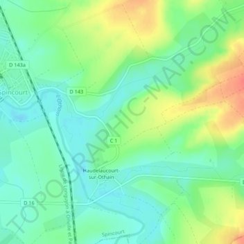 Mappa topografica La croix, altitudine, rilievo