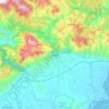 Mappa topografica Ξάνθη, altitudine, rilievo