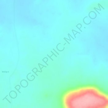 Mappa topografica Indian subcontinent, altitudine, rilievo