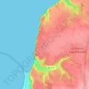 Mappa topografica Le Presbytère, altitudine, rilievo