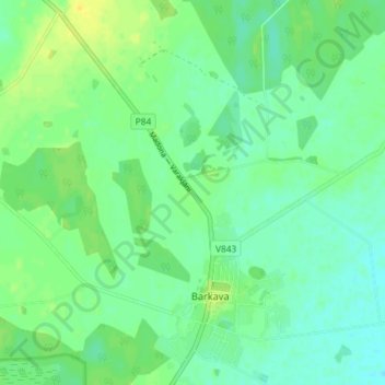 Mappa topografica Mālnieki, altitudine, rilievo