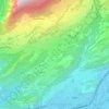 Mappa topografica Roumaz, altitudine, rilievo