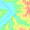 Mappa topografica Fanning, altitudine, rilievo
