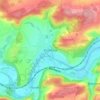 Mappa topografica Floriffoux, altitudine, rilievo