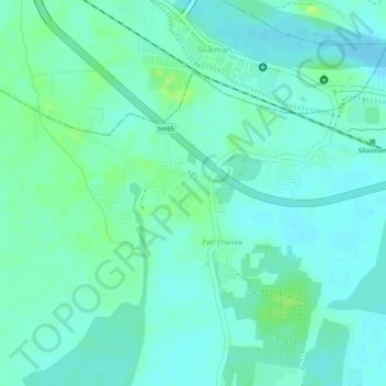 Mappa topografica Keeladi, altitudine, rilievo