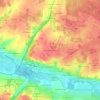 Mappa topografica Pièce des Mûriers, altitudine, rilievo