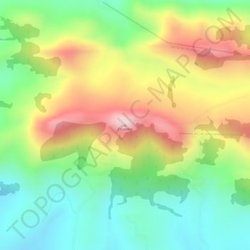 Mappa topografica Cruzeiro, altitudine, rilievo