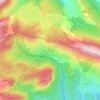 Mappa topografica La Sagne, altitudine, rilievo